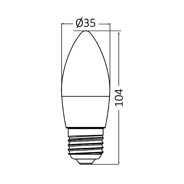 BRY-ADVANCE-5W-E27-C37-6500K-LED SIJALICA