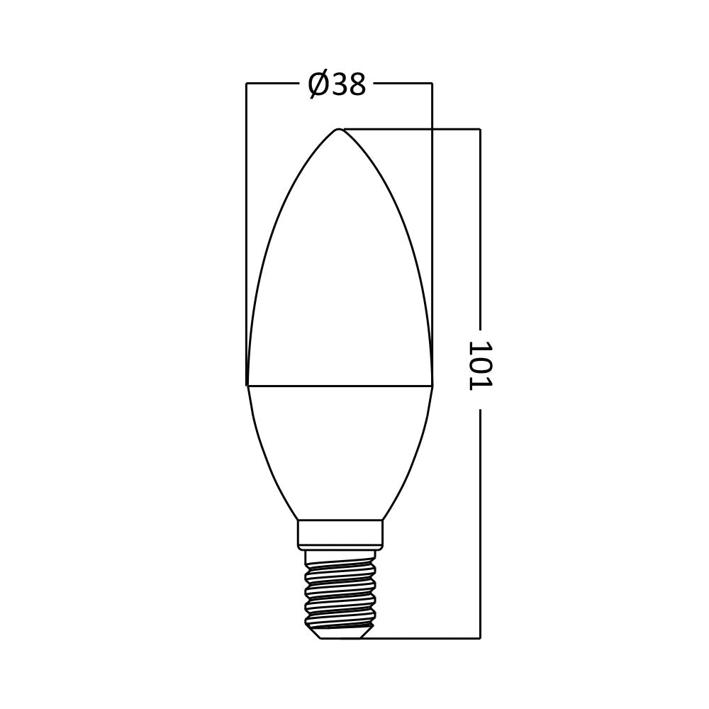 BRY-ADVANCE-6,5W-E14-C37-3000K-LED SIJALICA