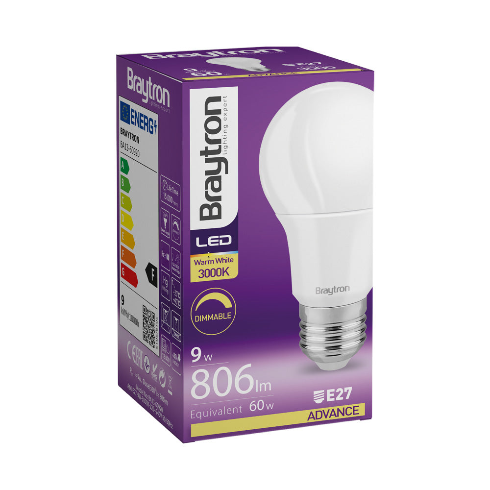 BRY-ADVANCE-9W-E27-A60-DIM-3000K-LED SIJALICA