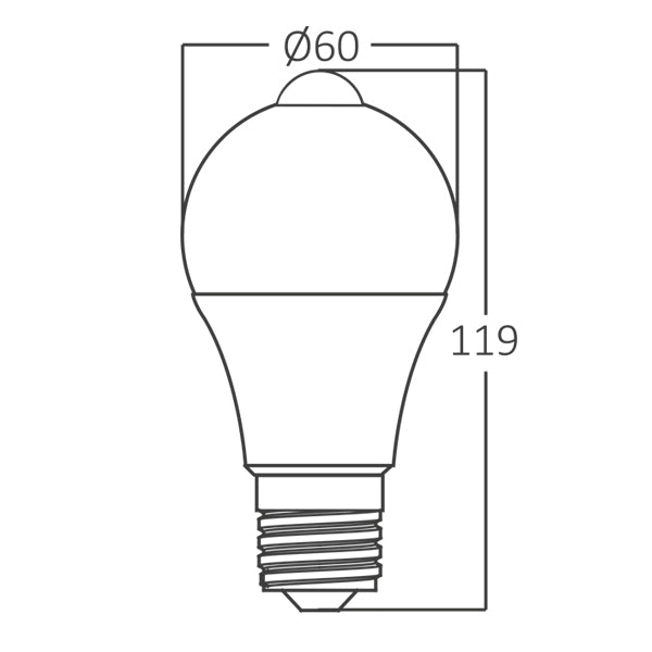 BRY-ADVANCE-9W-E27-A60-3000K-LED SIJALICA SA SENZOROM