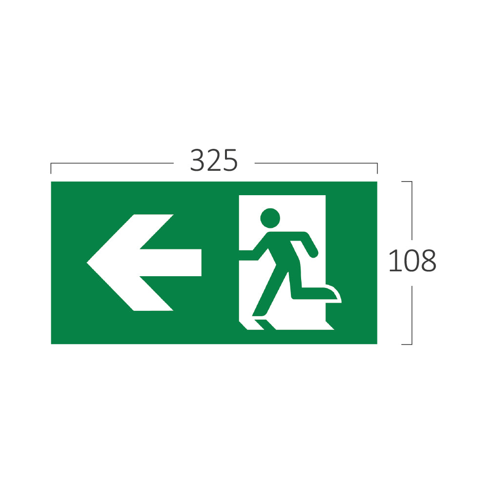 BRY-EXIT ZNAK-LEVO-PVC NALEPNICA