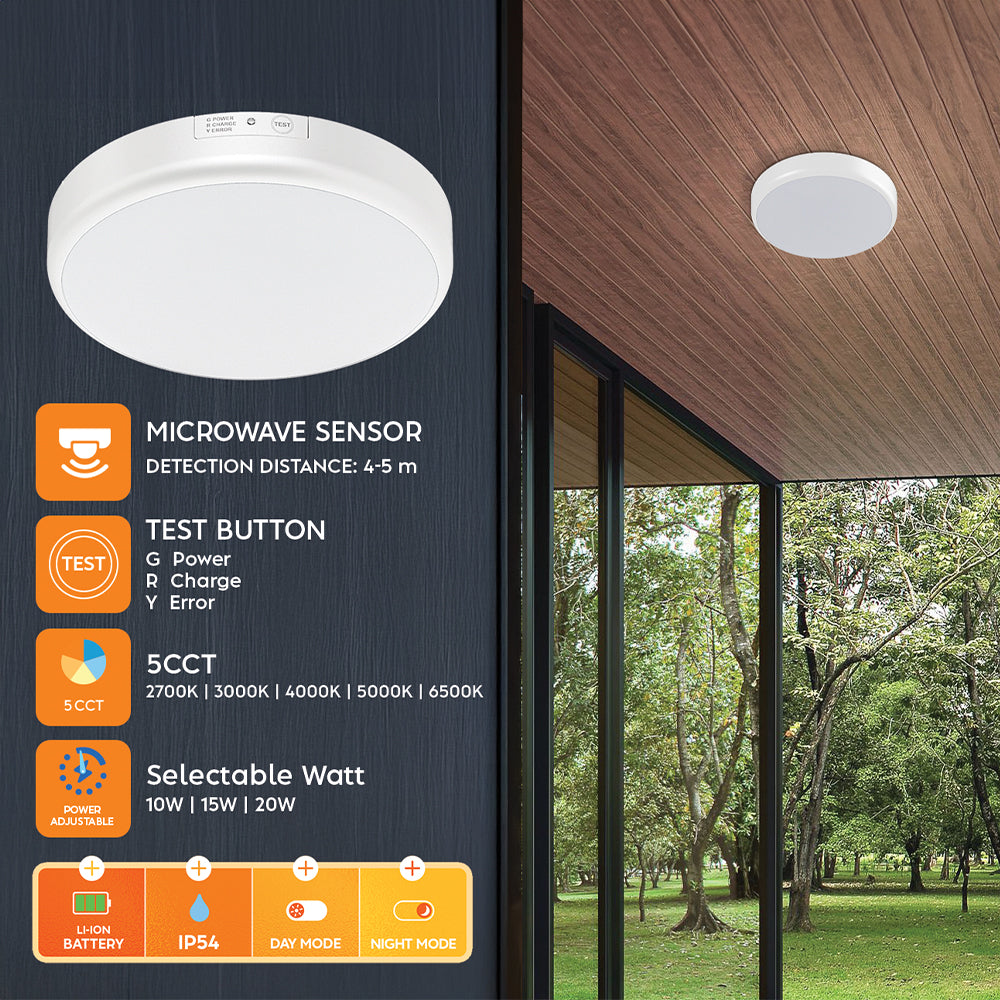 BRY-GRANDE-RND-20W-5U1-SENZOR-KIT-IP54-LED PLAFONJERA