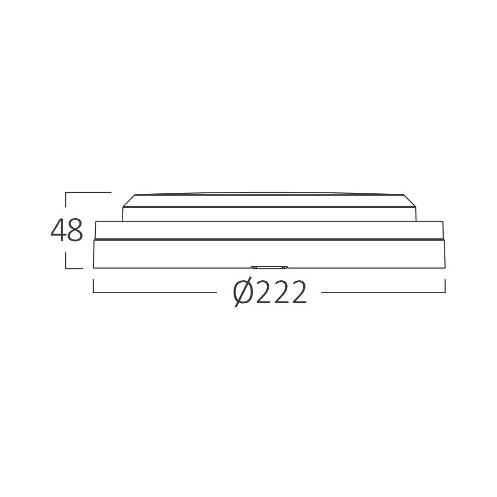 BRY-BULKHEAD-18W-KRUG-CRNA-3U1-IP65-LED PLAFONJERA