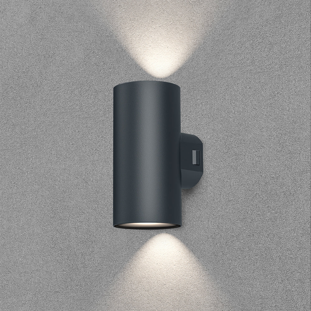 BRY-VEKTA-D-WL.2-SIVA-2x10W-3IN1-IP65-ZIDNA SVETILJKA