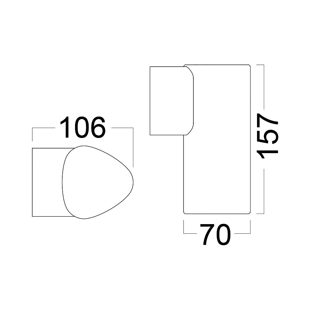 BRY-SIRIUS-WL.1-5W-3000K-IP54-ZIDNA SVETILJKA