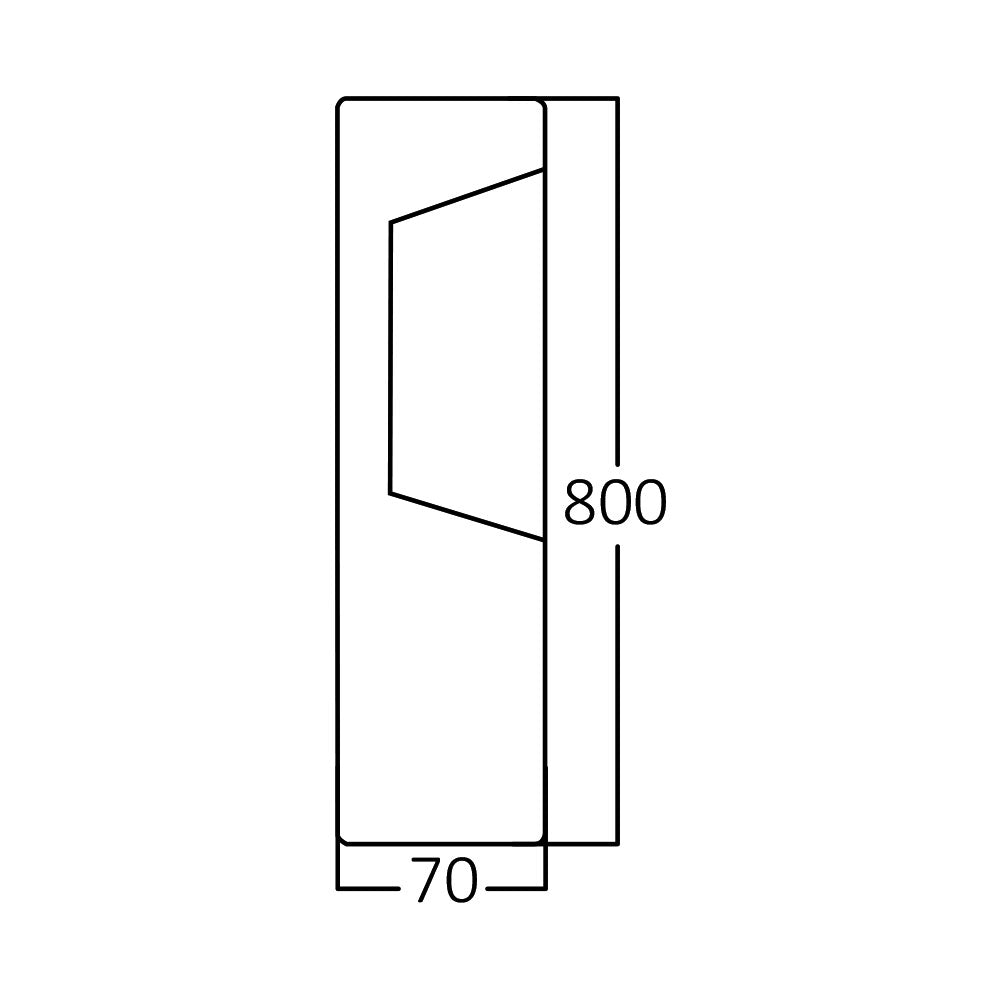 BRY-TARUS-800-7W-3000K-IP54-BAŠTENSKI LED STUB