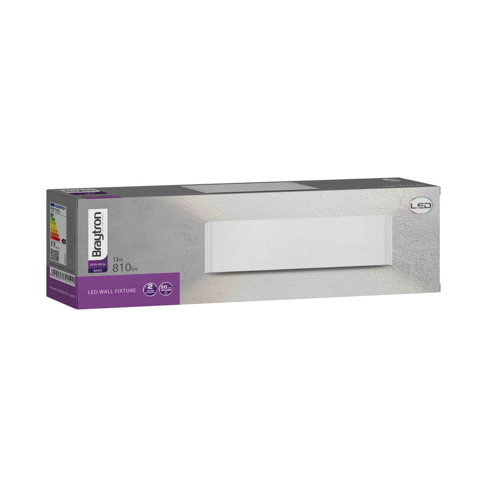 BRY-AVVA-WL04-12W-300L-PRAVOUGAONA-BELA-3000K-LED ZIDNA SVETILJKA