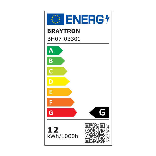 BRY-AVVA-WL04-12W-300L-PRAVOUGAONA-CRNA-3000K-LED ZIDNA SVETILJKA