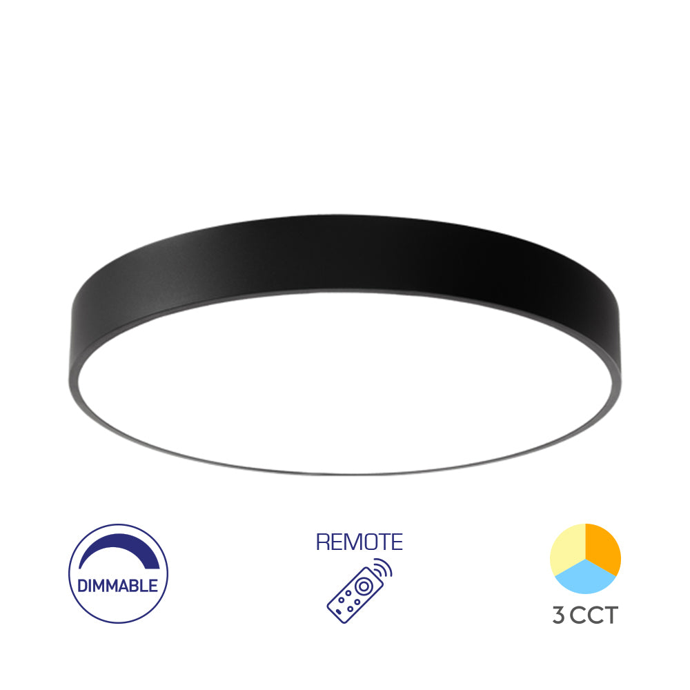 BRY-BLADE-SR-OKRUGLA-CRNA-45W-RMT-LED PLAFONJERA