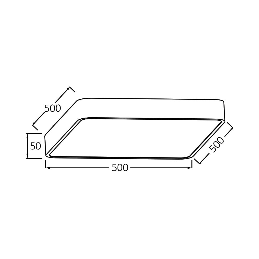 BRY-BLADE-SS-KVADRATNA-CRNA-45W-3U1-LED PLAFONJERA