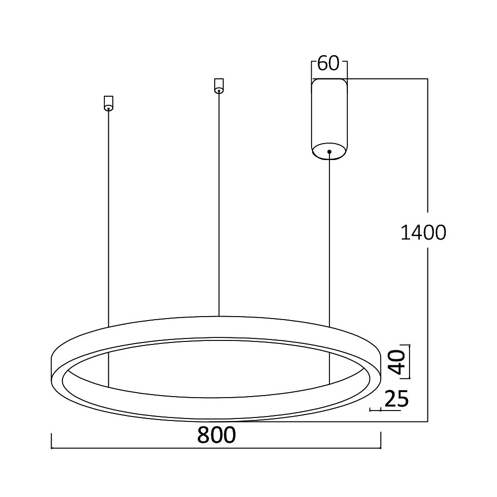 BRY-LINA-PD-2540-OKRUGLA-CRNA-45W-3U1-LED VISILICA