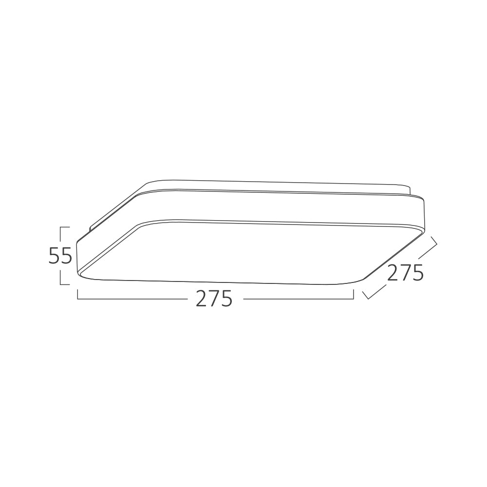 BRY-JADE-SSA-KVADRATNA-18W-6500K-LED PLAFONJERA