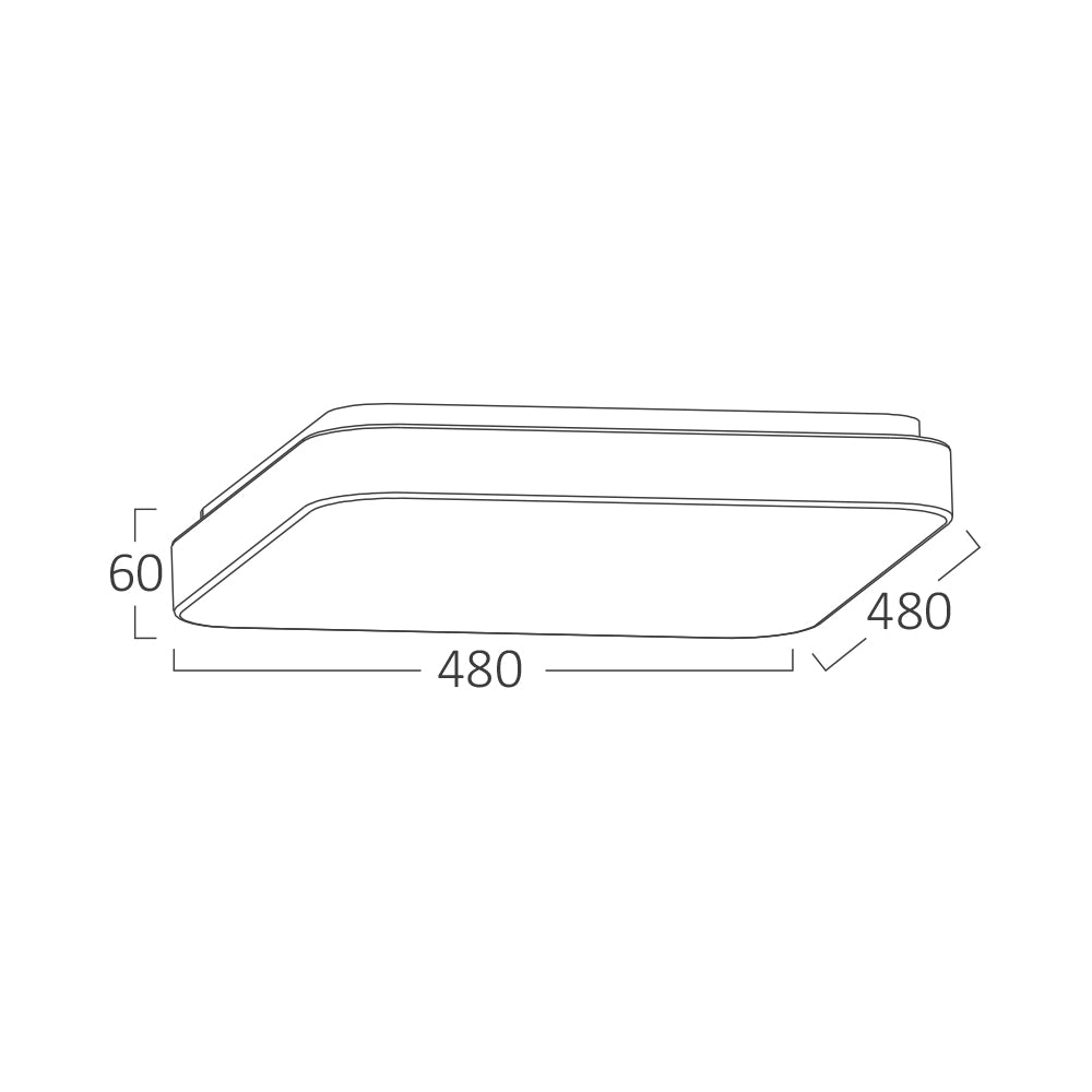 BRY-JADE-SSA-KVADRATNA-44W-3U1-LED PLAFONJERA