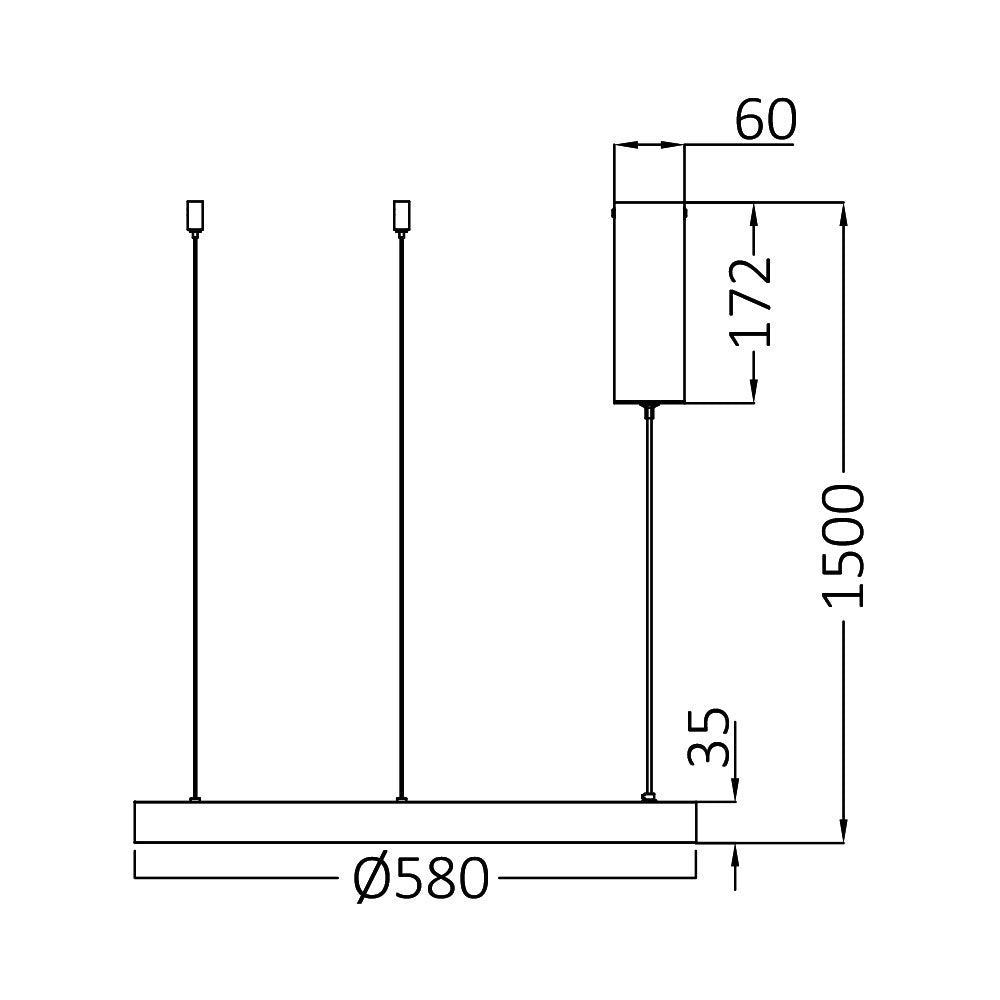 BRY-BELLA-SLP-PD-OKRUGLA-ZLATNA-46W-3U1-IP20-LED VISILICA