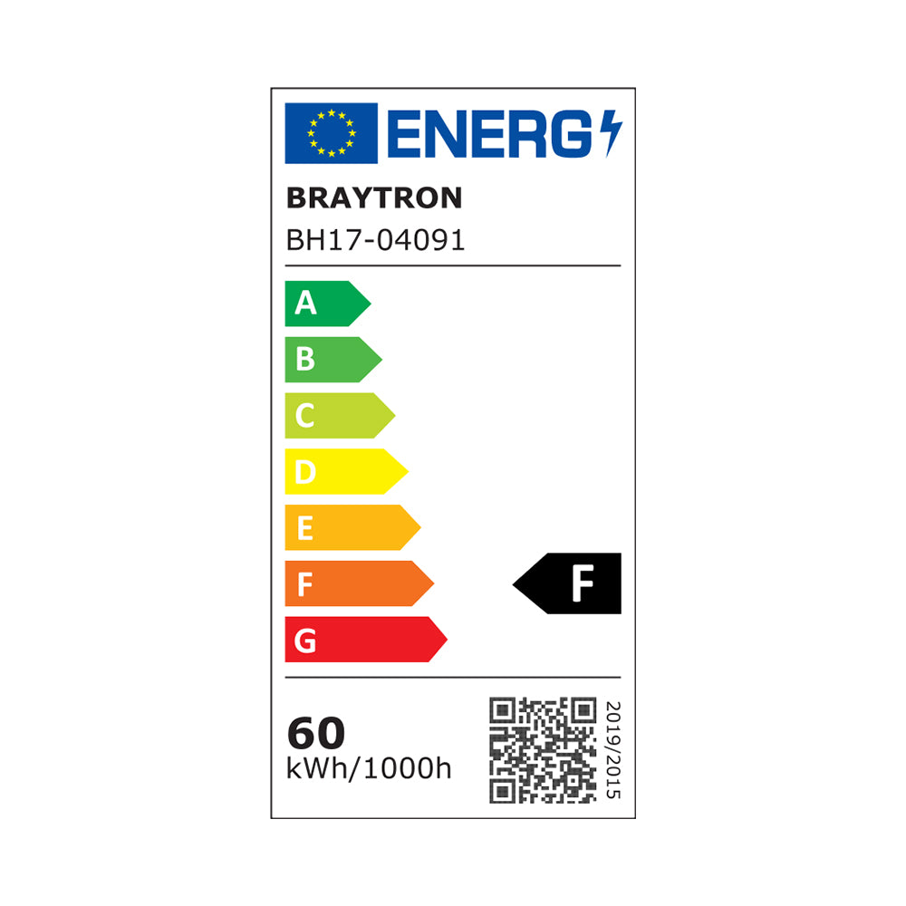 BRY-NELA-SR1-RND-CRNA-60W-SA DALJINSKIM-IP20-LED PLAFONJERA