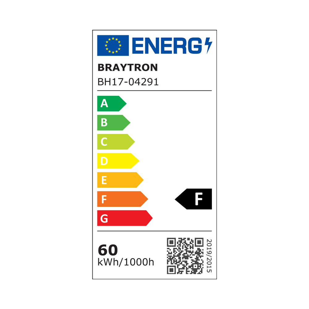 BRY-NELA-SR2-RND-CRNA-65W-SA DALJINSKIM-IP20-LED PLAFONJERA