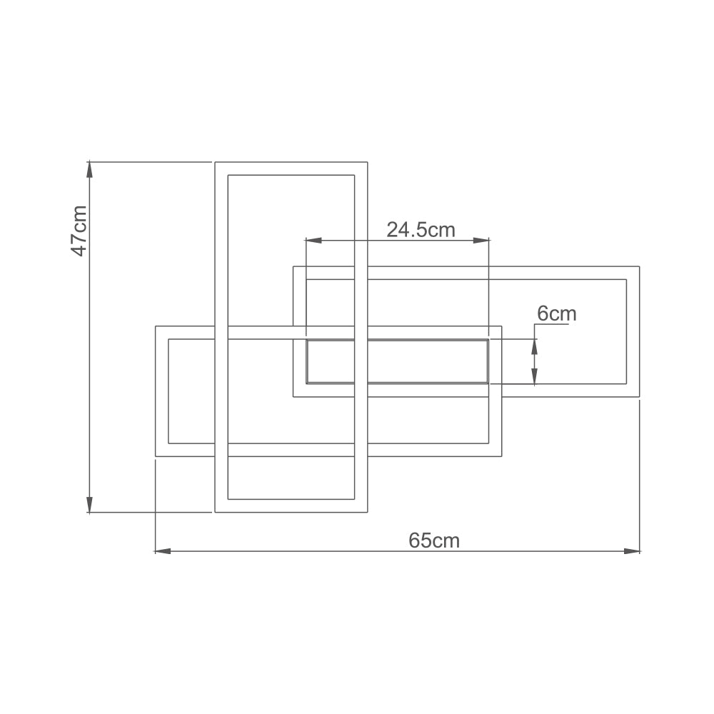 BRY-NELA-SS2-RND-CRNA-65W-SA DALJINSKIM-IP20-LED PLAFONJERA