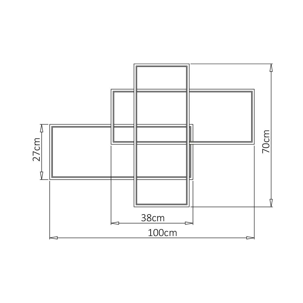 BRY-NELA-SS3-RND-CRNA-80W-SA DALJINSKIM-IP20-LED PLAFONJERA