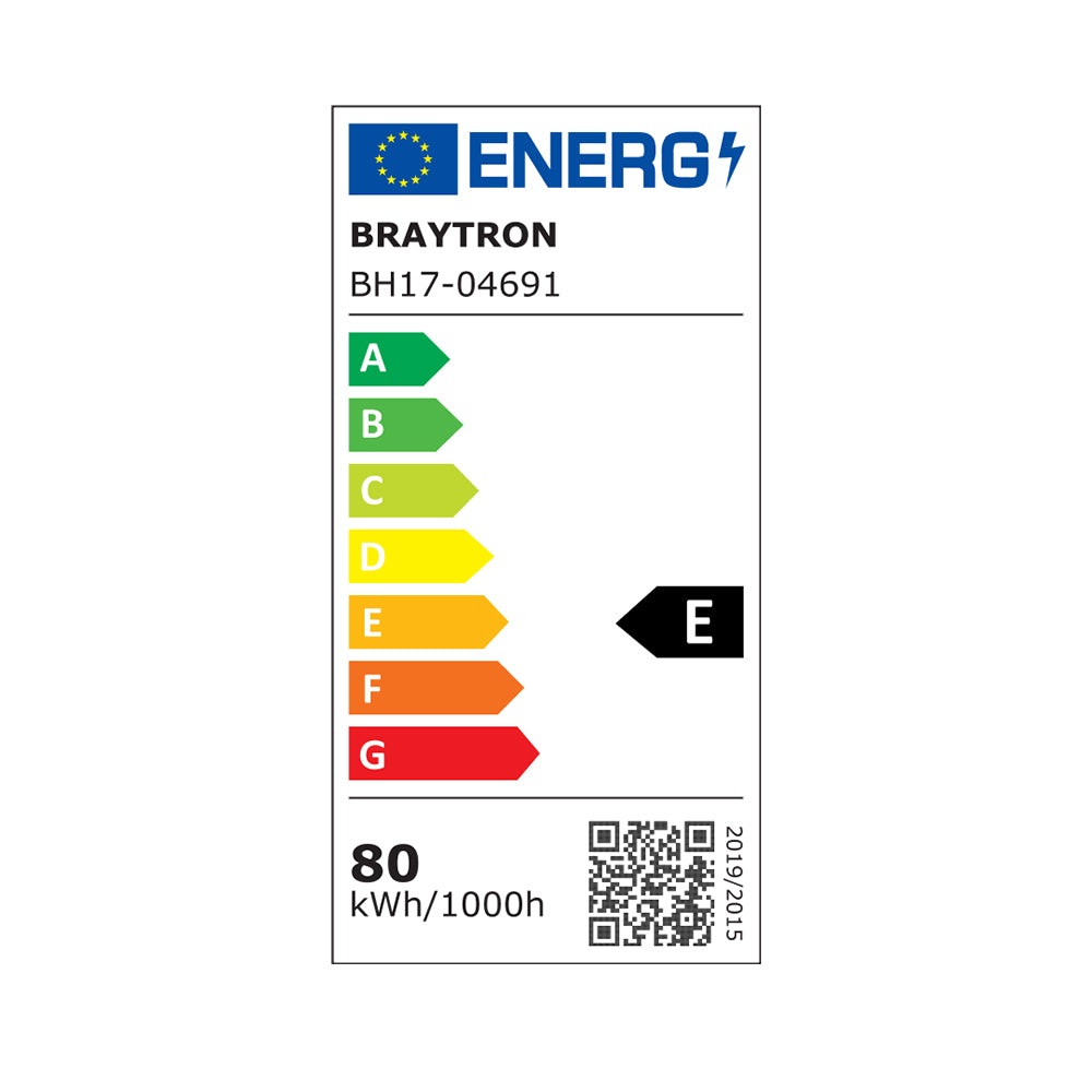BRY-NELA-SS3-RND-CRNA-80W-SA DALJINSKIM-IP20-LED PLAFONJERA