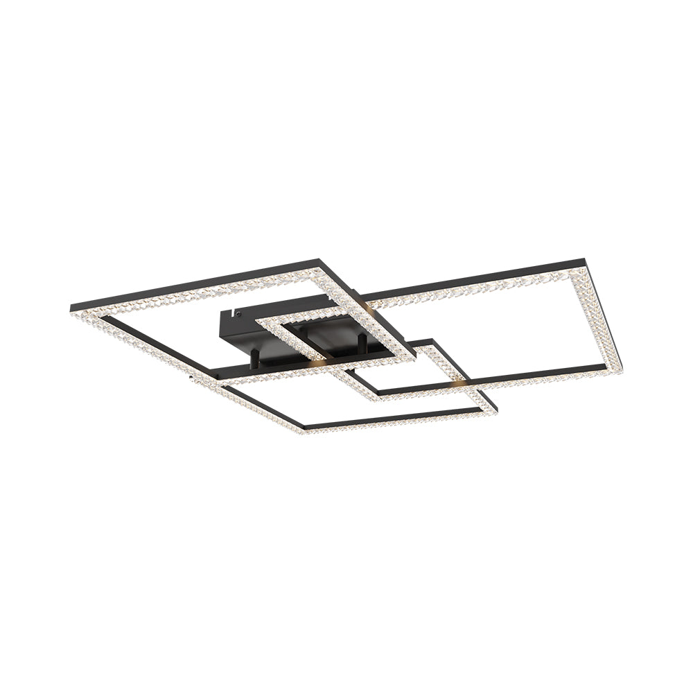 BRY-CRYSTAL-B-80W-3U1-DALJINSKI-CRNA-LED PLAFONJERA