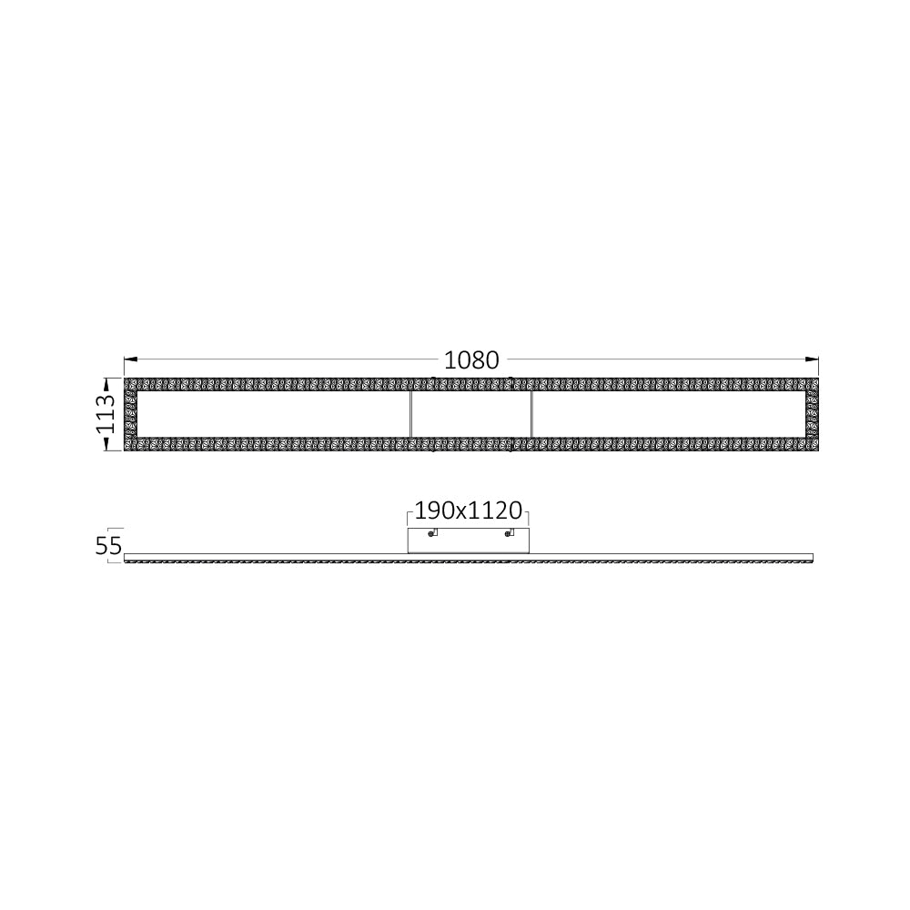 BRY-CRYSTAL-C-40W-3U1-DALJINSI-CRNA-LED PLAFONJERA