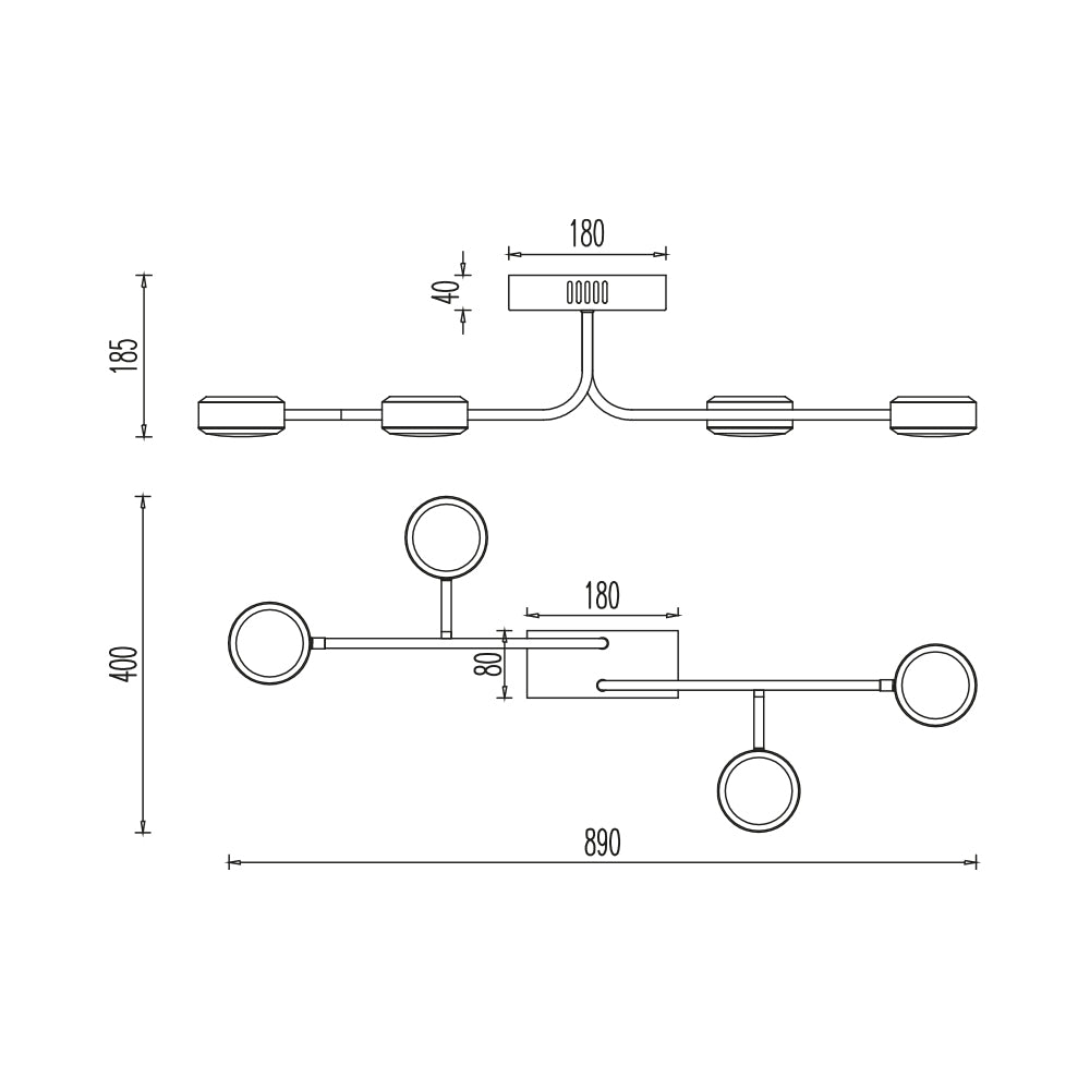 BRY-ARCANA-CL-32W-4H-CRNA-3000K-LED VISILICA