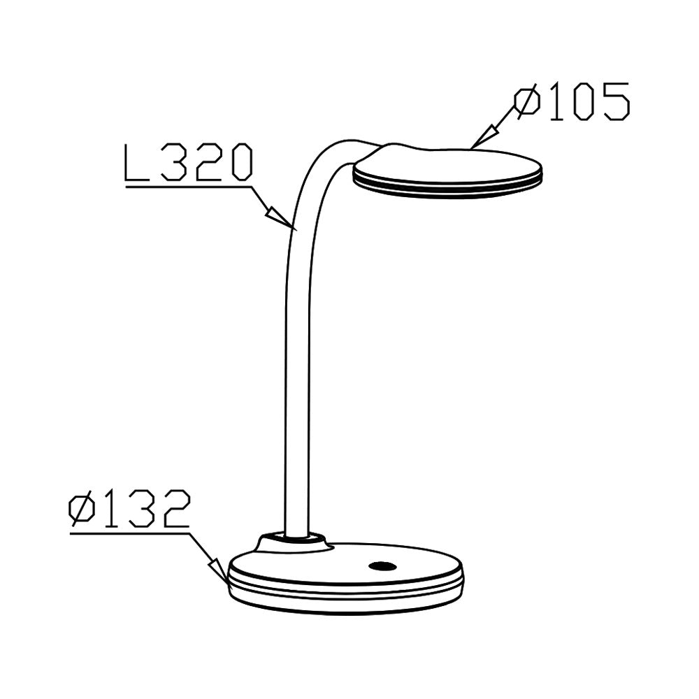 BRY-LB124-4.5W-PLAVA-5000K-STONA LAMPA