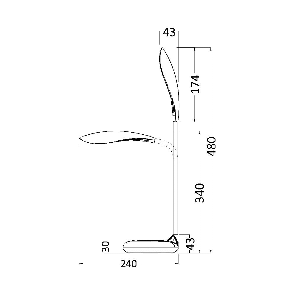 BRY-LB125-5W-BELA-5000K-STONA LAMPA