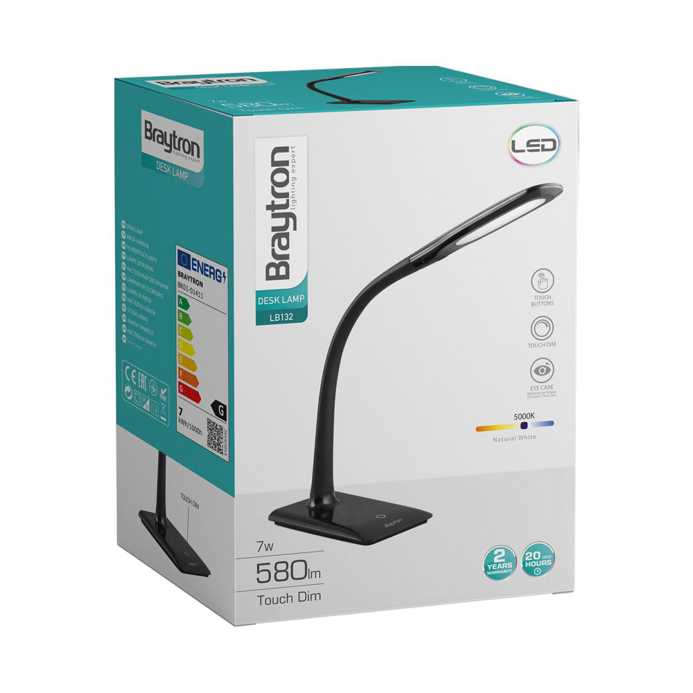 BRY-LB132-7W-CRNA-5000K-STONA LAMPA