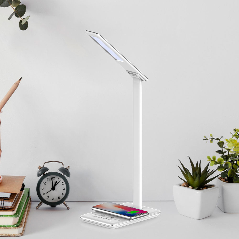 BRY-LB145-5W-BELA-DIMABILNA-STONA LAMPA + WIRELESS PUNJENJE