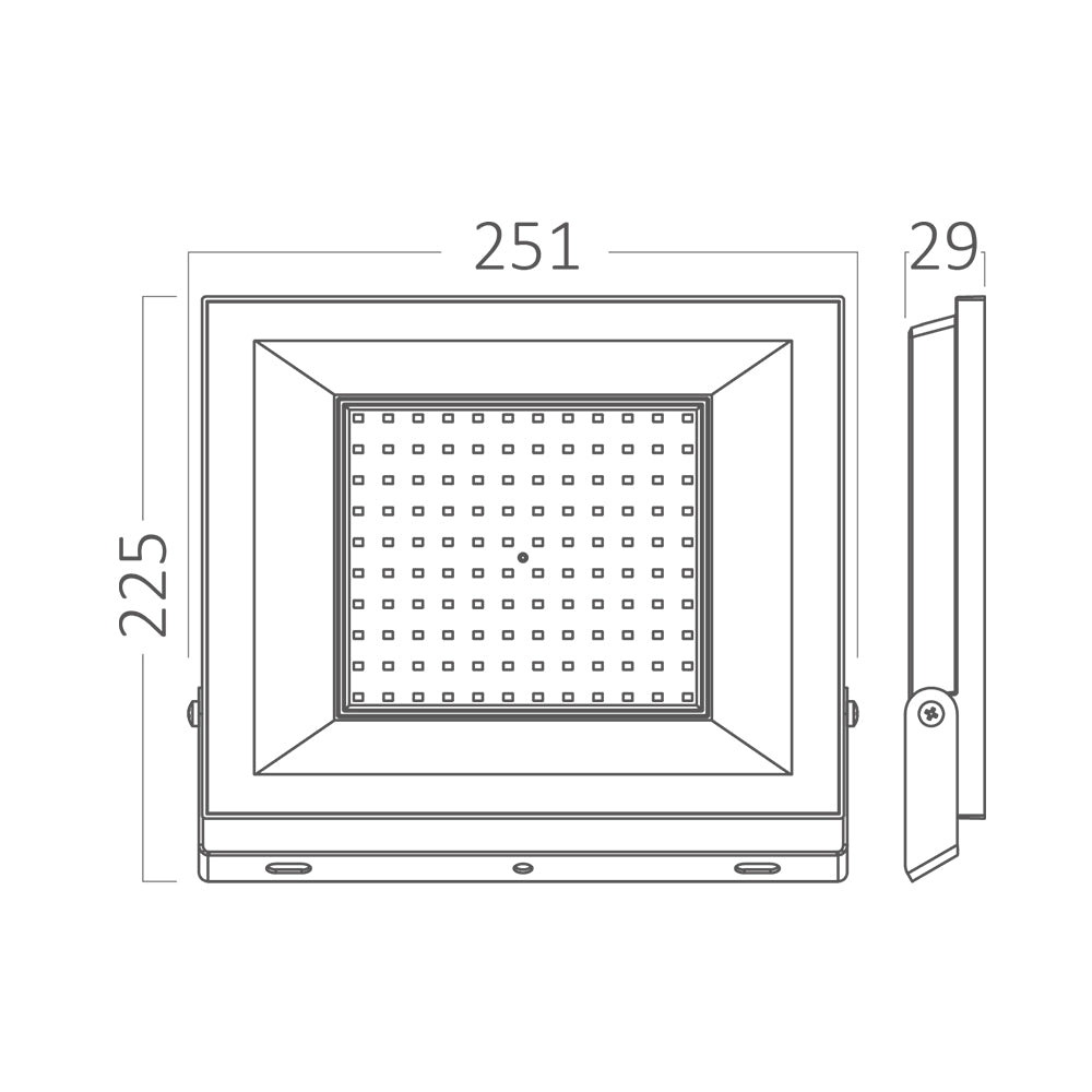 BRY-FLOOD-CF-100W-CRNA-6500K-IP65-LED REFLEKTOR