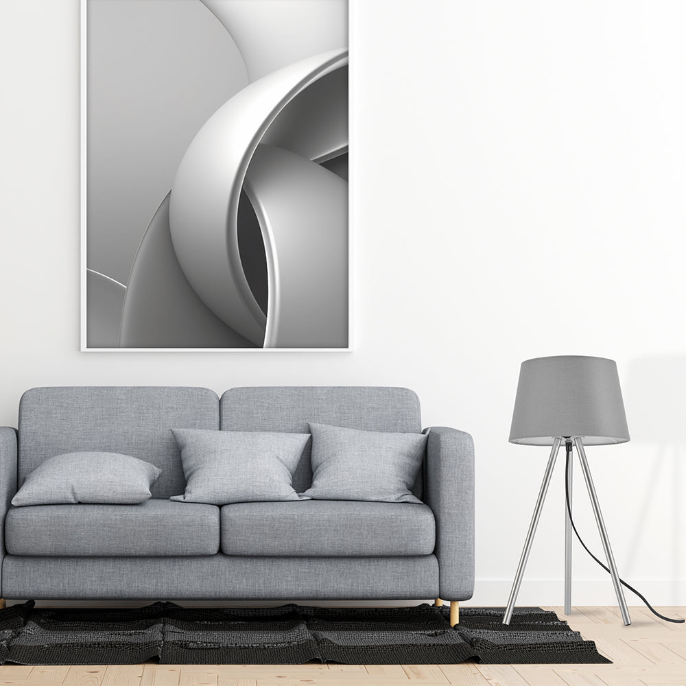 BRY-F002T-1H-1xE27-SIVA-PODNA LAMPA