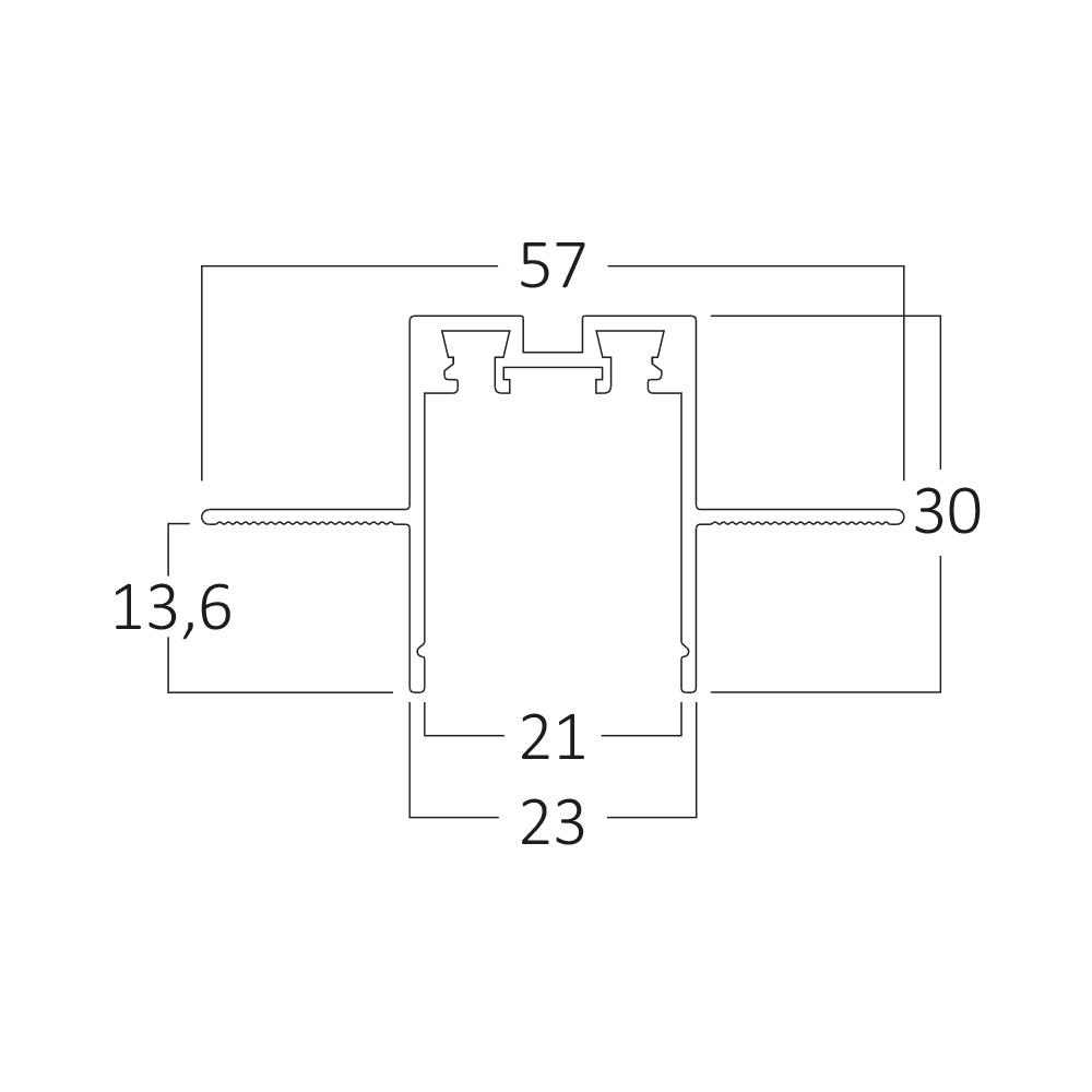 BRY-M04-TR02-2M-48VDC-CRNA-SLIM-UGRADNA MAGNETNA ŠINA