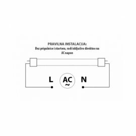 DAWN LED CEV T8 18W 6500K 1800lm DVOSTRANA