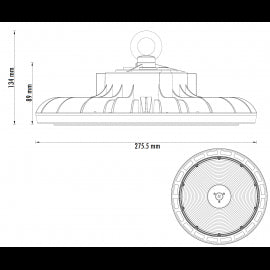 DAWN LED REFLEKTOR HBS-100W 4000K 90° IP65