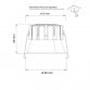 DAWN LED SVETILJKA XG-12 8W CCT CRNA DIM