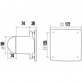 ERA VENTILATOR F100 QUADRO 4C