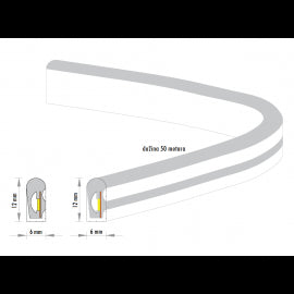 LED NEON FLEX KL-2835-120-WW 24V IP65 (50met,8.8W/met)