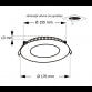 LED PANEL KA-C1 12W 6500K