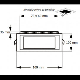 LED PANEL U/Z KNS2-06W 4000K