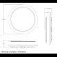 LED PLAFONJERA CDLED24 24/20/16W 3000/4000/6500K IP65 CRNA