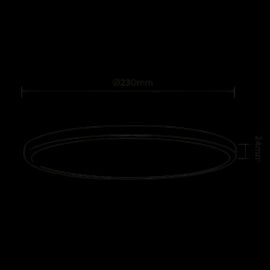 LED PLAFONJERA LV 18W 2800K/4000K/6000K CRNA
