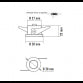 LED ROZETNA L0860-16 1W 3000K NIKL
