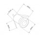 LED SVETILJKA JM-045 PODNA 3W 3000K IP67 NIKL/HROM