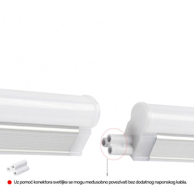 LED SVETILJKA KL T5 1,2m 24W 6500K SILVER