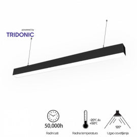 LED SVETILJKA LT-T-020-B 40W 4000K CRNA 1,2 met