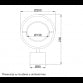 LUNA 258 STONA LAMPA 10W 3000K BELA