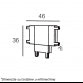 MAGNETIC SLIM KONEKTOR T CRNI (26-A-T)