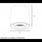 MAGNETIC SLIM SVETILJKA LED26-YT80 6W 3000K 24° 48V DC BELA