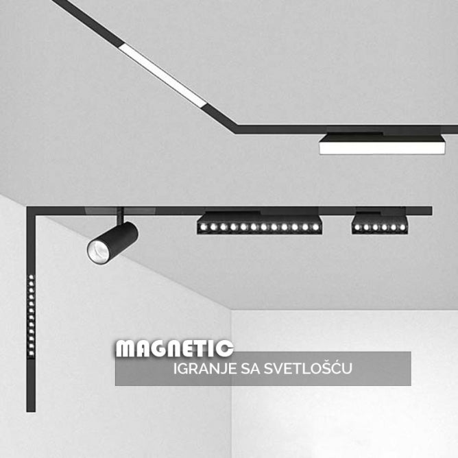 MAGNETIC SVETILJKA LED01-20W 3000K 120° 48V DC NEW